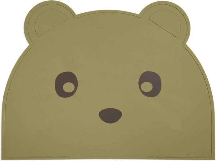NuuRoo ester silikonowa podkładka na stół olive green