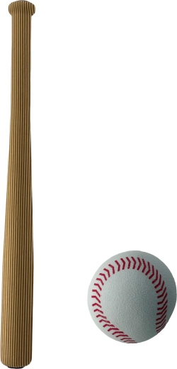 Baseballowy kij SPORTO z dekoracją drewna