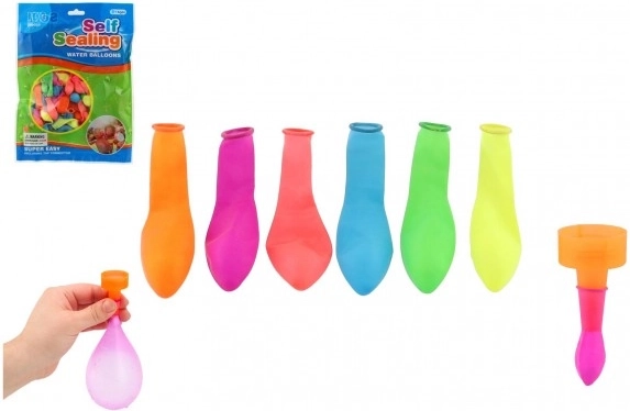 Samozamykające się balony wodne 100 szt. z adapterem na kran