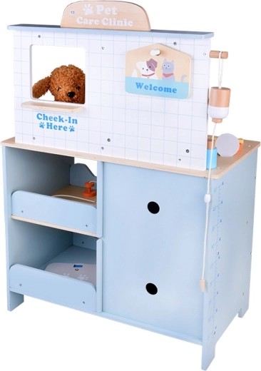 Realistyczna klinika z wysokiej jakości drewna