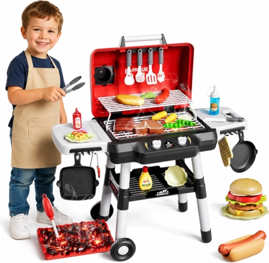 Woopie dziecięcy interaktywny grill ogrodowy z efektami pary i 31 akcesoriami