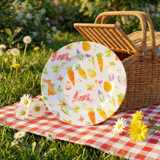 Wytrzymały metalowy talerz