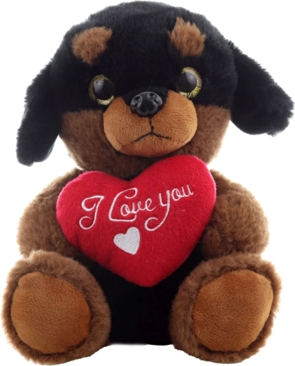 Romantyczne serduszko z haftowanym napisem