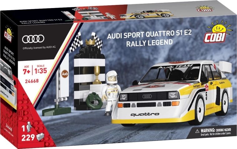 Cobi Audi Sport Quattro S1 E2 – rajdowa legenda 1:35 (229 elementów)
