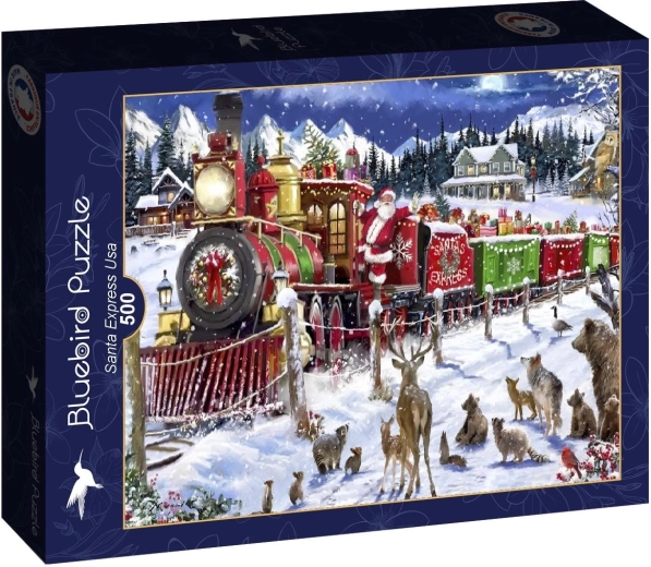 Puzzle Bluebird Ekspres Świętego Mikołaja USA 500 elementów