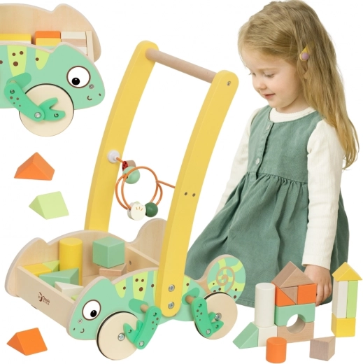 Classic World drewniane chodzik Kameleon z klockami