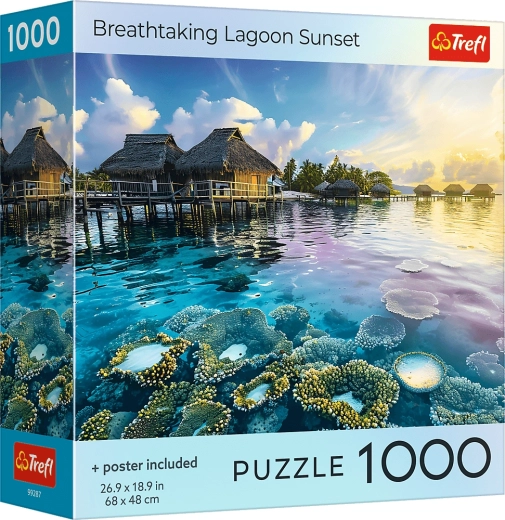 Puzzle Trefl „Zachód słońca nad laguną” 1000 elementów
