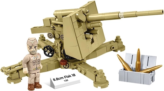 Kultowe działo 8,8 cm Flak 18 w skali 1:35