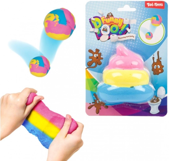 Skacząca galaretowata masa w kształcie kupki