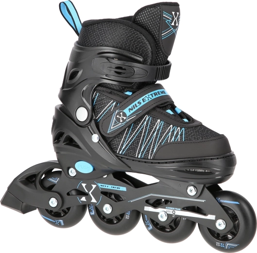 Łyżworolki i łyżwy Nils Extreme 2w1, niebieskie – L (39-42)