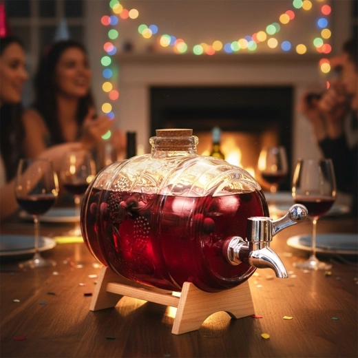 Grube szkło z dekoracyjnym reliefem