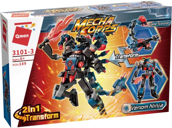 Przebudowa 2w1: Venom ninja i Flame scorpion