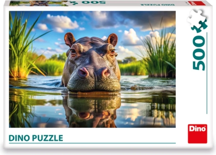 Puzzle DINO Uroczy hipopotam 500 elementów