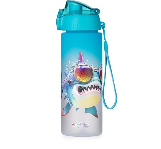 Butelka na napoje OXY Click 600 ml Crazy Animals Rekin