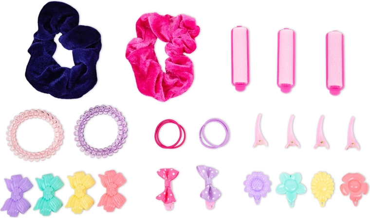 Bogaty zestaw akcesoriów do nieskończonych fryzur