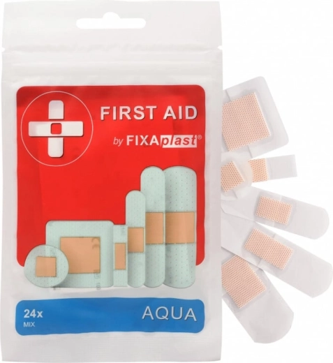Fixaplast First Aid Aqua Mix wodoodporne plastry (24 szt.)