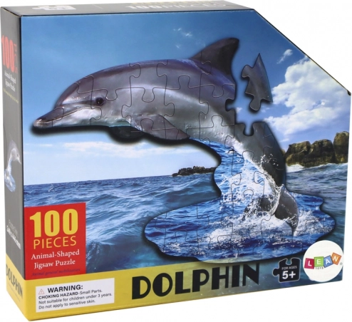 Puzzle 100 kawałków z motywem delfina i zwierząt morskich
