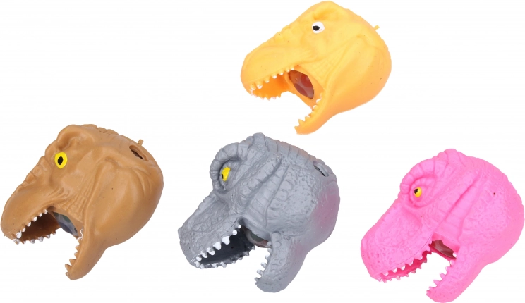 Ściskana głowa dinozaura 9 cm