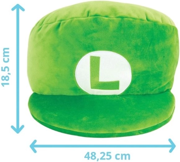 TOMY Nintendo Super Mario pluszowa czapka Luigiego