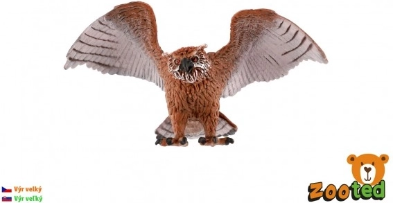 Plastowa figurka puchacza 11 cm