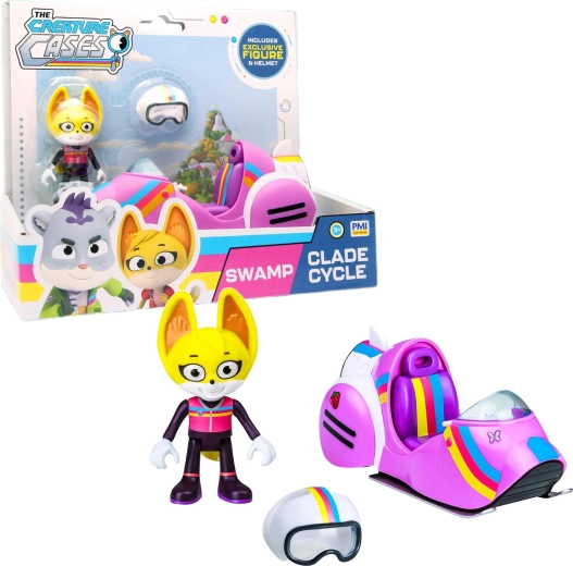 Figurka Kit Casey z serialu The Creature Cases i motocyklem terenowym do jazdy po bagnach