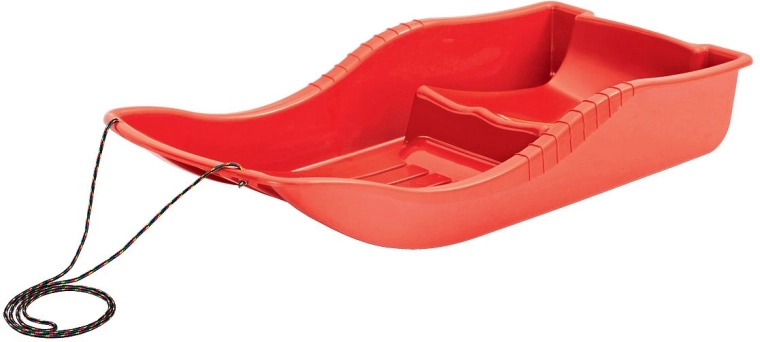Sanki Boby Snow czerwone - 1 sztuka