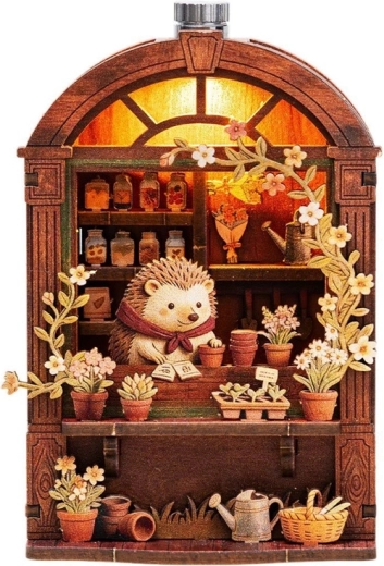 2Kids Toys 3D drewniana układanka magnetyczna Jeżykowa kwiaciarnia