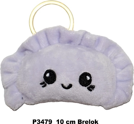 Fioletowy brelok do kluczy w kształcie pieroga