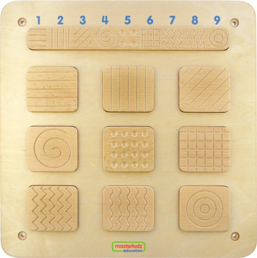 Masterkidz sensoryczna tablica ścienna – rozpoznawanie faktur