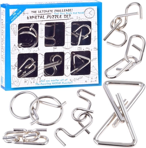 metalowe łamigłówki logiczna zagadka