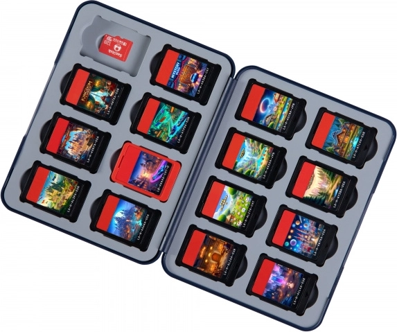 Miejsce na maksymalnie 16 kart do gier i 16 kart microSD