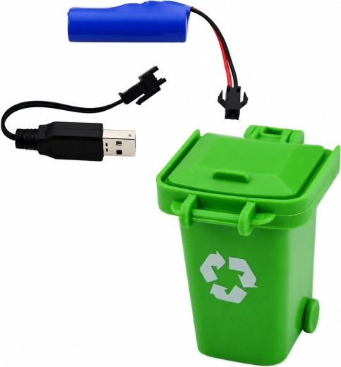 Ładowanie USB i kosz na odpady w zestawie