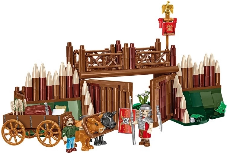 Autentyczna brama rzymskiego obozu z mechanizmem otwierania