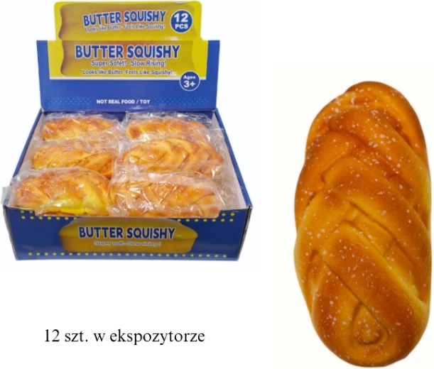 Antystresowy gniotek squishy do ugniatania – chałka - 1 sztuka