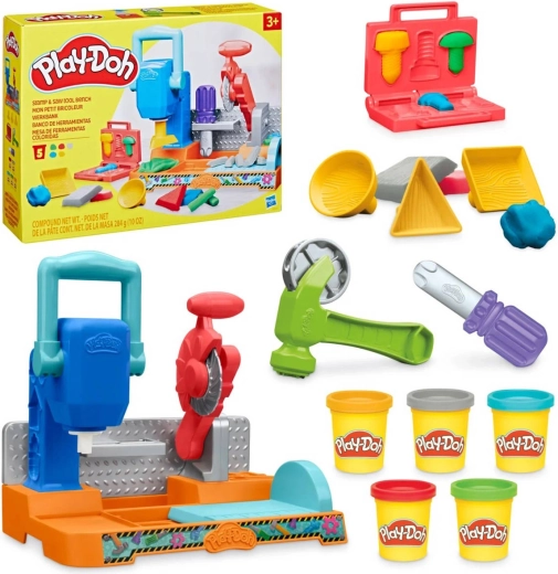 Hasbro Play-Doh kolorowy warsztat z ciastoliną i narzędziami