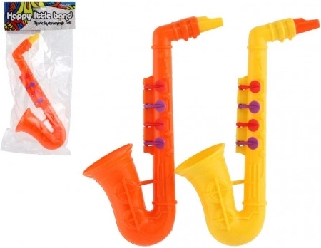 Dziecięcy plastikowy saksofon 24 cm – 2 kolory