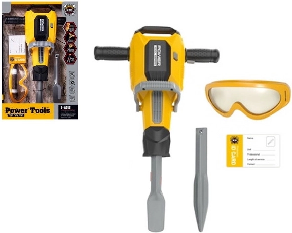 Dziecięcy młot pneumatyczny Power Tools – żółty