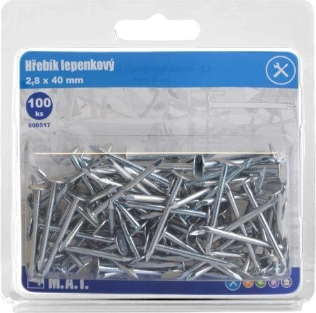Gwoździe papowe 40 × 2,8 mm ocynkowane (100 szt.)