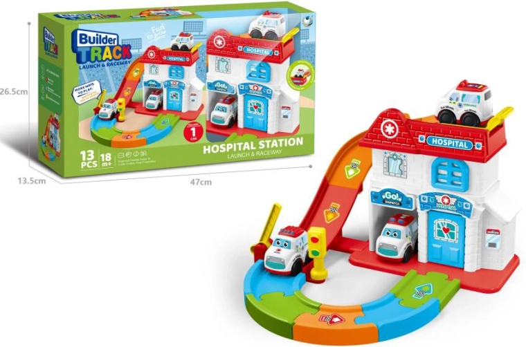 Kid Cars szpital z pojazdami ratunkowymi dla małych dzieci