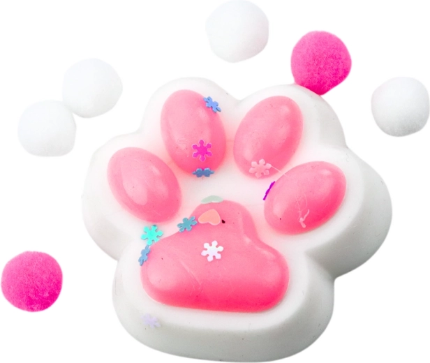 Uroczy design kociej łapki