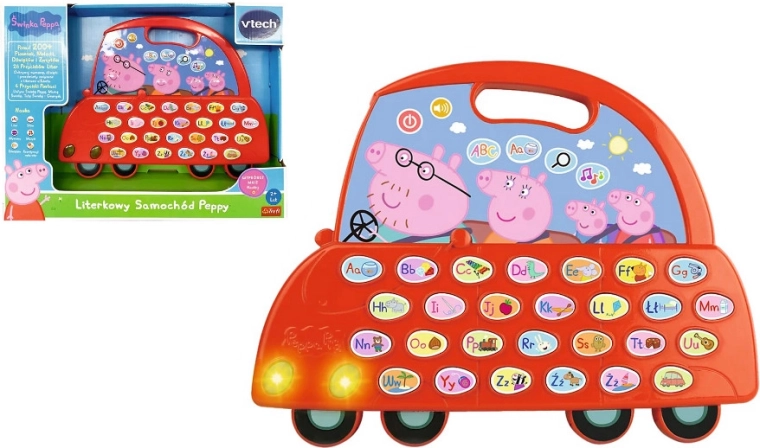 Peppa Pig – interaktywne autko z literkami