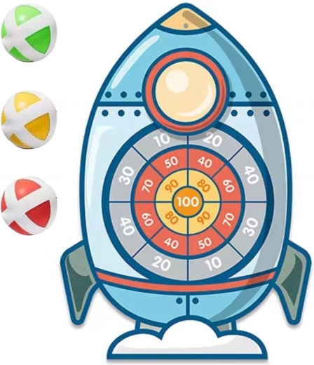 Woopie Gra Zręcznościowa Rzutki na Rzep Rakietowa Tarcza