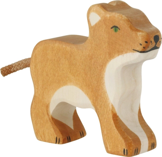 Holztiger lew mały stojący - 1 sztuka