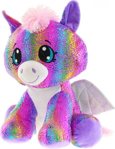 Tęczowy, błyszczący design, który przyciąga uwagę