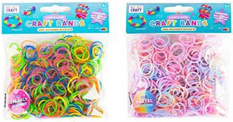 Gumki Craft Bands – mix kolorów do plecenia bransoletek