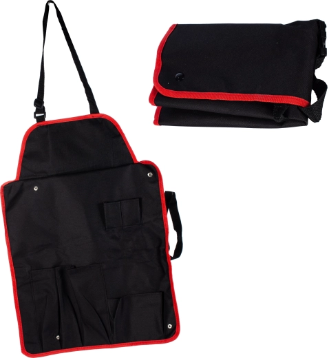 Fartuch do grilla z kieszeniami i regulowanym paskiem