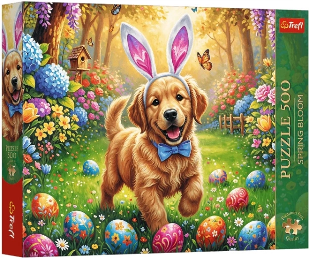 Puzzle Trefl Premium Plus Spring Bloom: Wielkanocny pies 500 elementów
