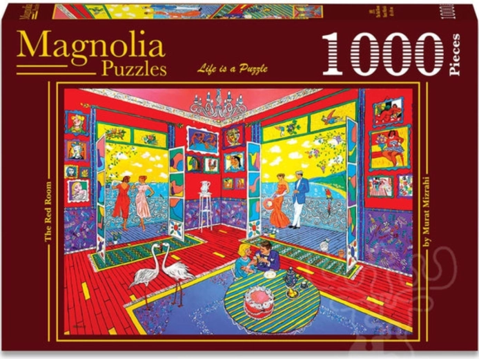 Puzzle Magnolia Czerwony pokój 1000 elementów