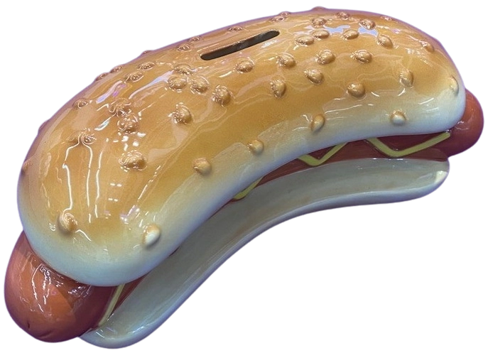 Ceramiczna skarbonka hot dog