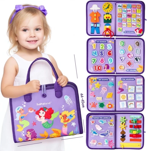 Dwuwarstwowe dwustronne puzzle w woreczku – leśny motyw od PETIT COLLAGE